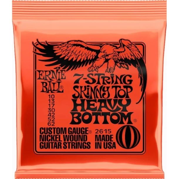 Ernie Ball 2615 7-String Skinny Top Heavy Bottom Nickel
